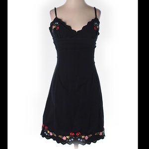 Awesome Betsey Johnson back and flower sun dress!